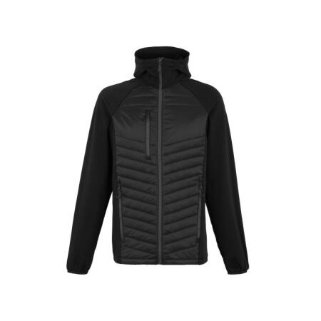 Regatta Professional TRA549 REGATTA PROFESSIONAL Men's Navigate Thermal Hybrid Jacket Black/Seal Grey