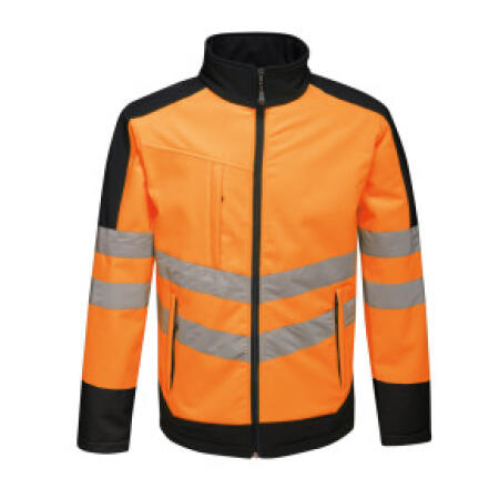 Regatta High Visibility TRA625 Regatta High Visibility Pro 3 Layer Softshell Orange/Navy