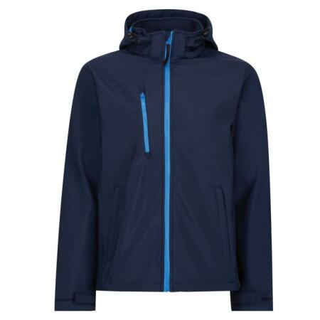 Regatta Professional TRA701 REGATTA PROFESSIONAL Venturer 3 Layer Hooded Softshell Navy/ French Blue