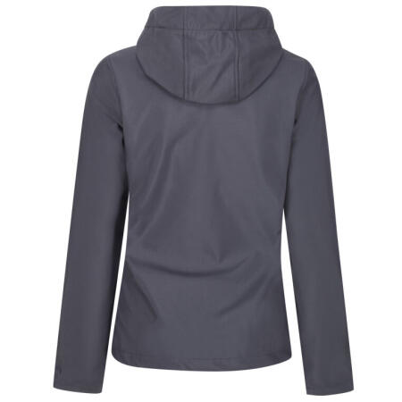 Regatta Professional TRA702 Regatta Professional Women's Venturer Hooded Softshell Seal Grey/Black