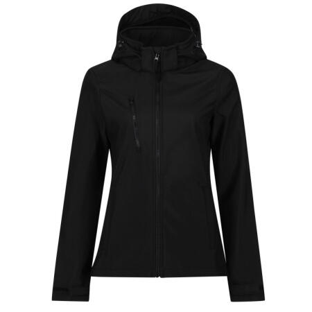 Regatta Professional TRA702 Regatta Professional Women's Venturer Hooded Softshell Black/Black