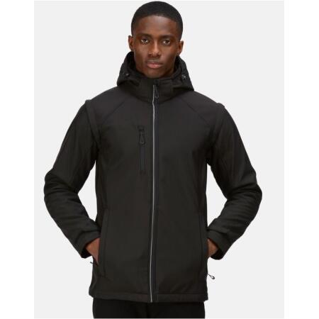 Regatta Professional TRA713 Regatta Professional Men's Erasmus 4-In-1 Softshell Jacket Black/Black