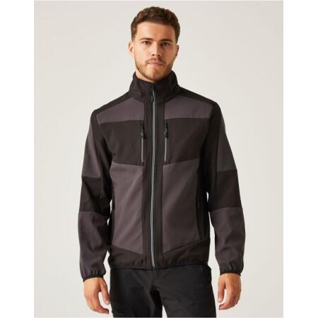 Regatta Professional TRA753 REGATTA PROFESSIONAL E-Volve Unisex 2 Layer Softshell Ash/Black