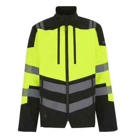 Regatta High Visibility TRA760 Regatta High Visibility Hi-Vis X-Pro 3 Layer Softshell Black/Hi-Vis Yellow
