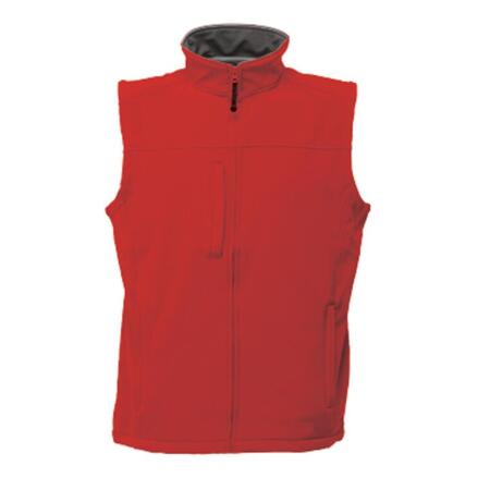 Regatta Professional TRA788 REGATTA PROFESSIONAL Flux Men's Softshell Bodywarmer Classic Red/Seal Grey