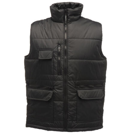 Regatta Professional TRA803 REGATTA PROFESSIONAL Steller Multi-Zip Ripstop Bodywarmer Black