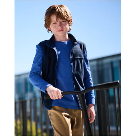 Regatta Junior TRA883 Micro Fleece Bodywarmer Navy/New Royal