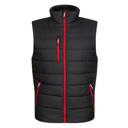Regatta Professional TRA892 REGATTA PROFESSIONAL Men's Navigate Thermal Bodywarmer Black/Classic Red