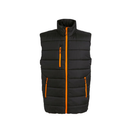 Regatta Professional TRA892 REGATTA PROFESSIONAL Men's Navigate Thermal Bodywarmer Black Orange Pop