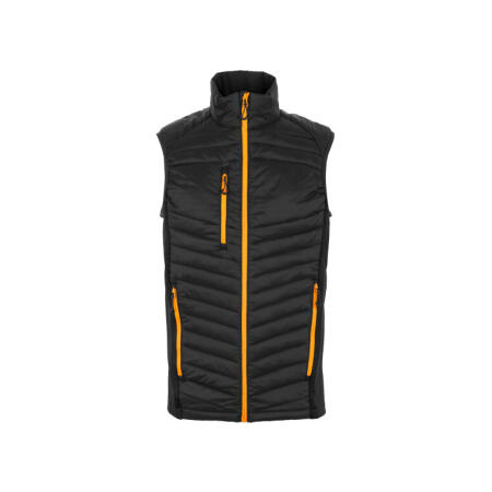 Regatta Professional TRA894 REGATTA PROFESSIONAL Men's Navigate Hybrid Bodywarmer Black Orange Pop
