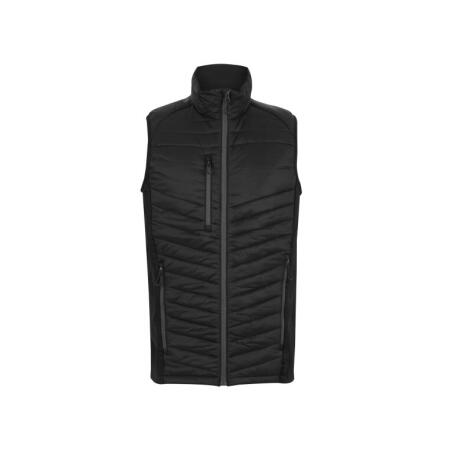 Regatta Professional TRA894 REGATTA PROFESSIONAL Men's Navigate Hybrid Bodywarmer Black/Seal Grey