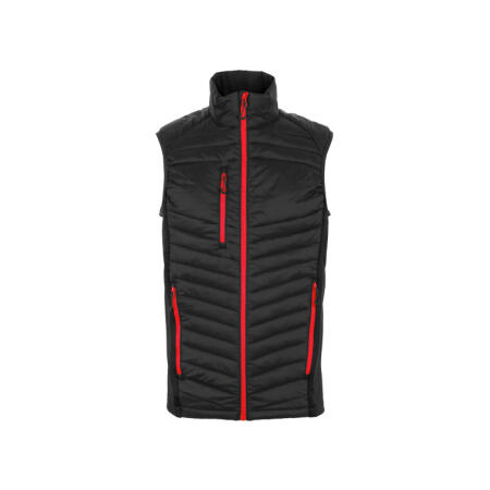 Regatta Professional TRA894 REGATTA PROFESSIONAL Men's Navigate Hybrid Bodywarmer Black/Classic Red