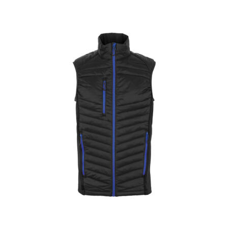 Regatta Professional TRA894 REGATTA PROFESSIONAL Men's Navigate Hybrid Bodywarmer Black/ New Royal
