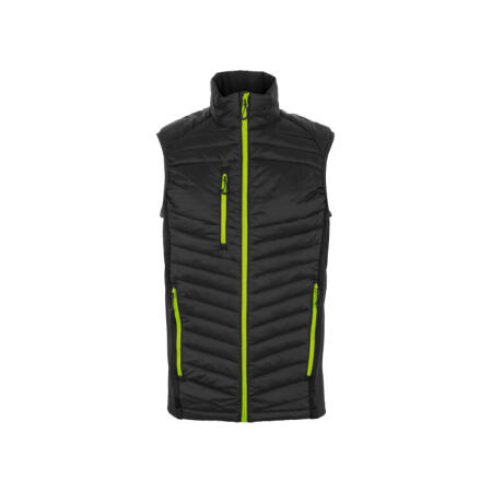 Regatta Professional TRA894 REGATTA PROFESSIONAL Men's Navigate Hybrid Bodywarmer Black/Lime