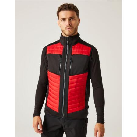 Regatta Professional TRA905 REGATTA PROFESSIONAL E-Volve Unisex Hybrid Bodywarmer Classic Red/Black