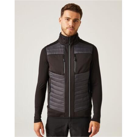 Regatta Professional TRA905 REGATTA PROFESSIONAL E-Volve Unisex Hybrid Bodywarmer Ash/Black