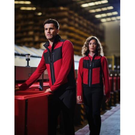 Regatta Professional TRA907 REGATTA PROFESSIONAL E-Volve 2L SoftShell BodyWarmer Classic Red/Black