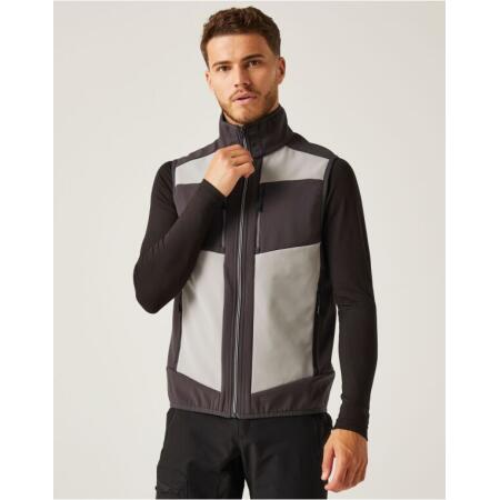Regatta Professional TRA907 REGATTA PROFESSIONAL E-Volve 2L SoftShell BodyWarmer Mineral Grey/Ash