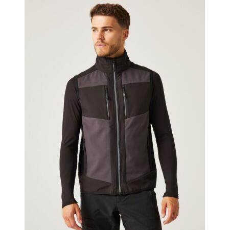 Regatta Professional TRA907 REGATTA PROFESSIONAL E-Volve 2L SoftShell BodyWarmer Ash/Black