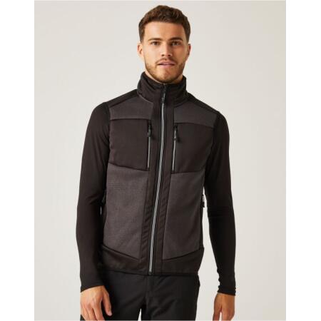 Regatta Professional TRA914 REGATTA PROFESSIONAL E-Volve Knit Stretch Bodywarmer Ash/Black