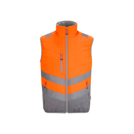 Regatta High Visibility TRB202 Regatta High Visibility Hi-Vis Two-Tone Thermal Bodywarmer Hi Vis Orange