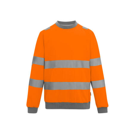 Regatta High Visibility TRF813 Regatta High Visibility Hi-Vis Pro Contrast Crew Neck Sweatshirt Hi Vis Orange