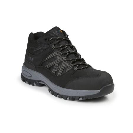 Regatta Safety Footwear TRK200 Regatta Safety Footwear Sandstone SB Safety Hiker Black/Granite