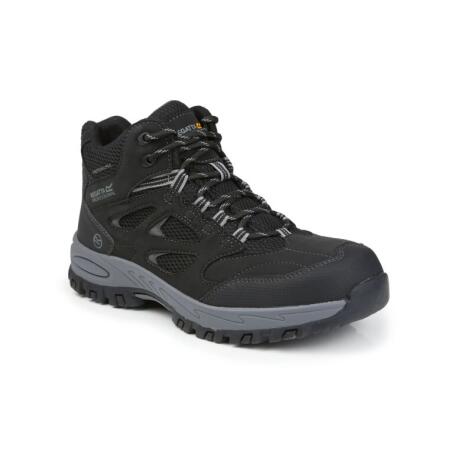 Regatta Safety Footwear TRK201 Regatta Safety Footwear Mudstone S1P Safety Hiker Boot Black/Granite