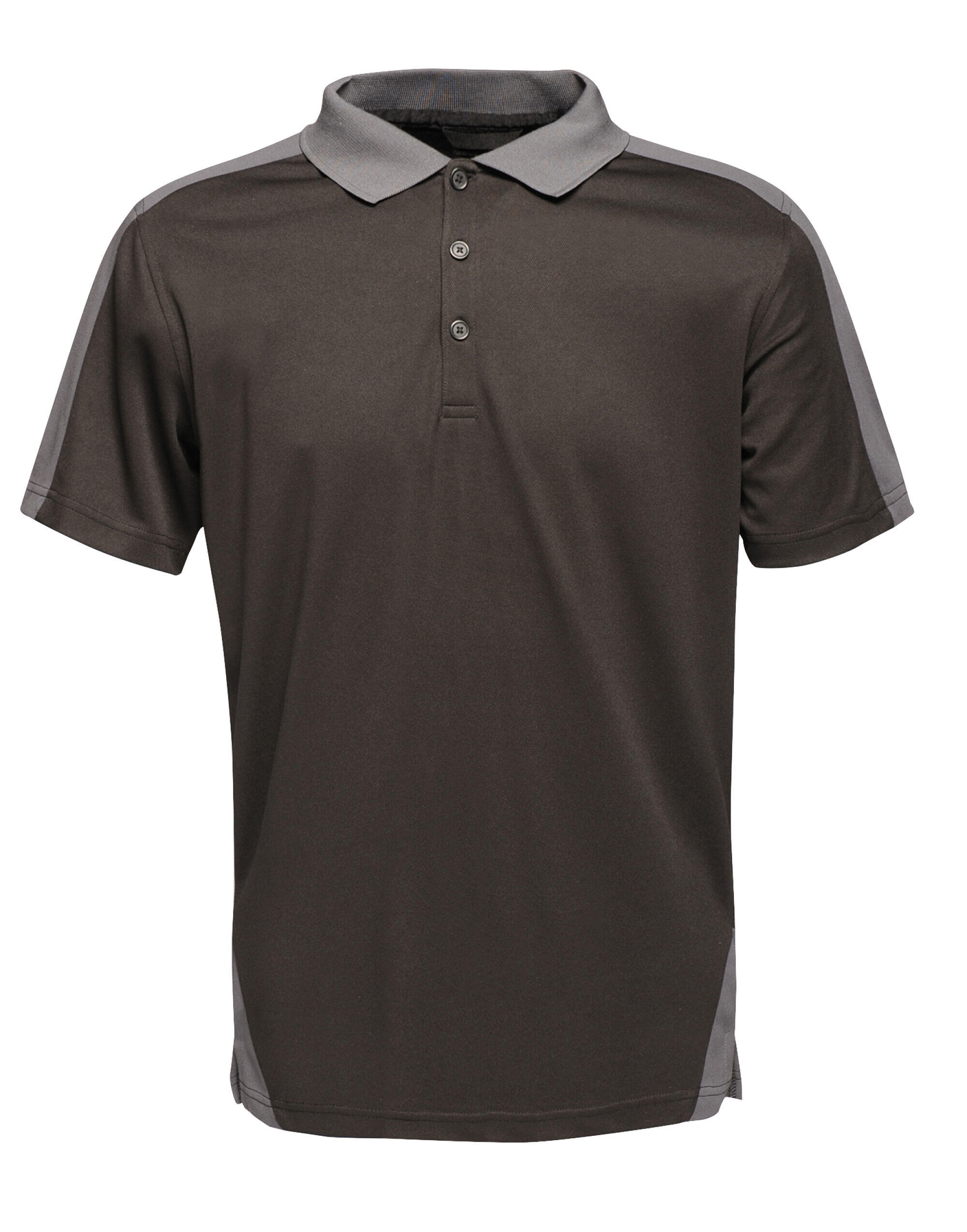 Regatta Professional TRS174 REGATTA PROFESSIONAL Contrast Quick Wicking Polo Shirt Black/Seal Grey