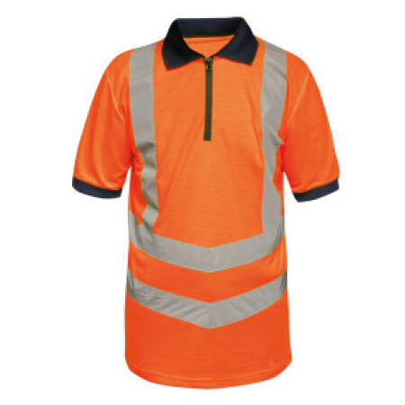 Regatta High Visibility TRS189 Regatta High Visibility Pro Two Tone Wicking Polo Shirt Orange/Navy