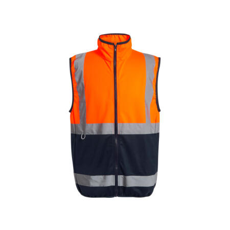 Regatta High Visibility TRS257 Regatta High Visibility Hi Vis Pro Full Zip Gilet Hi Vis Orange/Navy