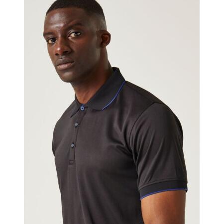 Regatta Professional TRS264 REGATTA PROFESSIONAL Navigate Short Sleeve Polo Black/New Royal