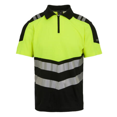 Regatta High Visibility TRS281 Regatta High Visibility Hi-Vis X-Pro Polo Black/Hi-Vis Yellow