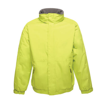 Regatta Professional Key Lime/ Seal Grey Dover Men's Fleece Lined Bomber Jacket