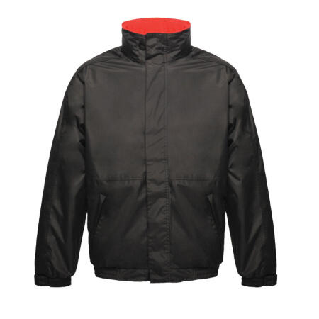Regatta Professional TRW297 REGATTA PROFESSIONAL Dover Men's Fleece Lined Bomber Jacket Black/Classic Red