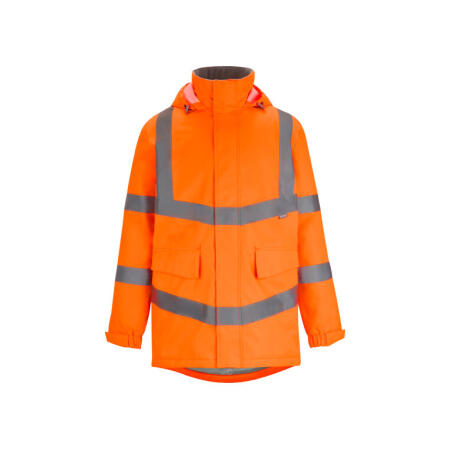 Regatta High Visibility TRW600 Regatta High Visibility Hi-Vis Pro Contract Dover Parka Jacket Hi Vis Orange