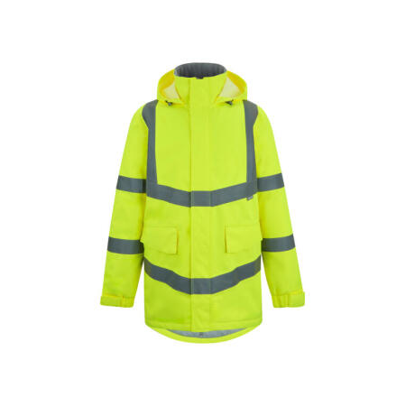 Regatta High Visibility TRW600 Regatta High Visibility Hi-Vis Pro Contract Dover Parka Jacket Hi-Vis Yellow