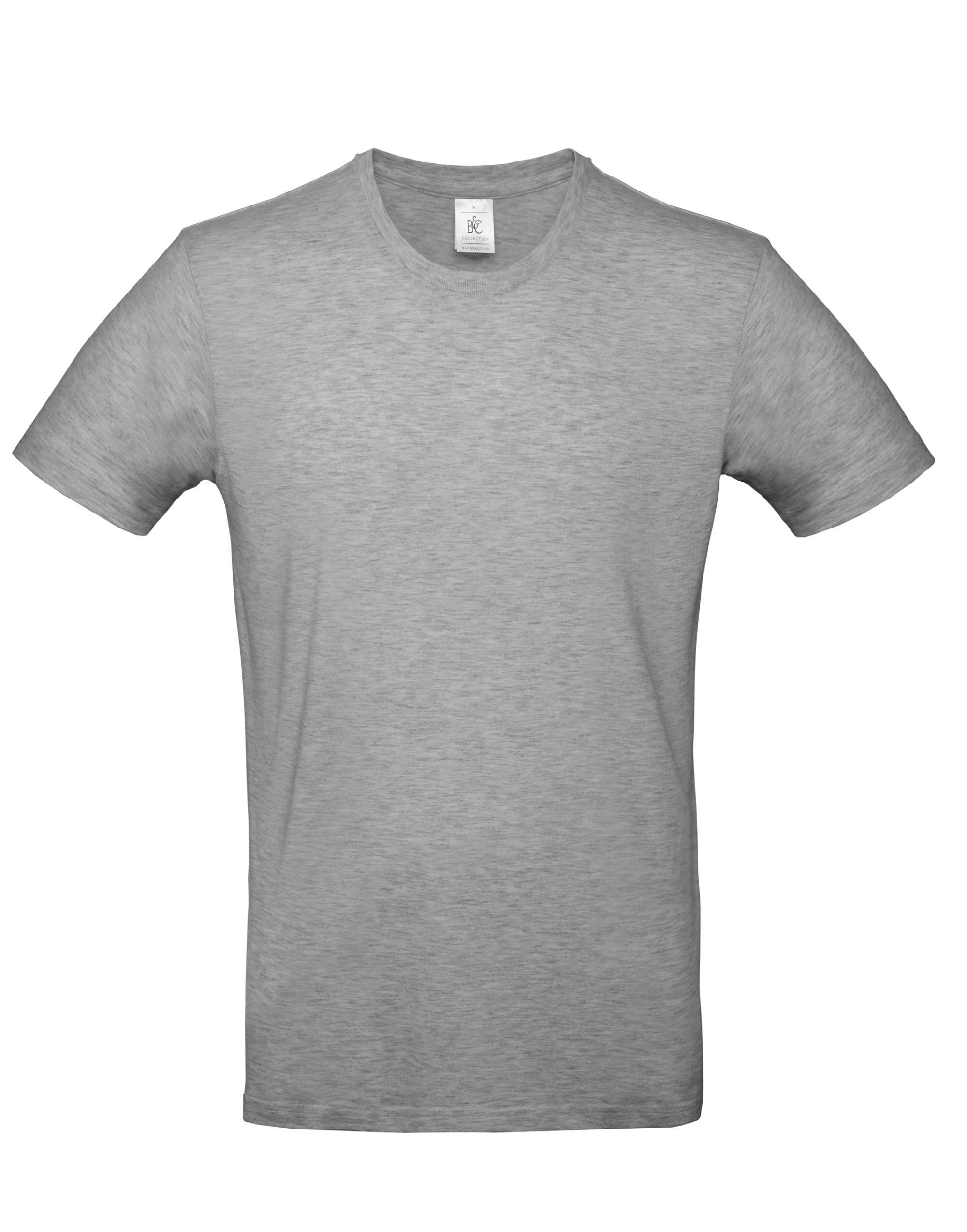 B&C TU03T Men's #E190 Tee Sport Grey