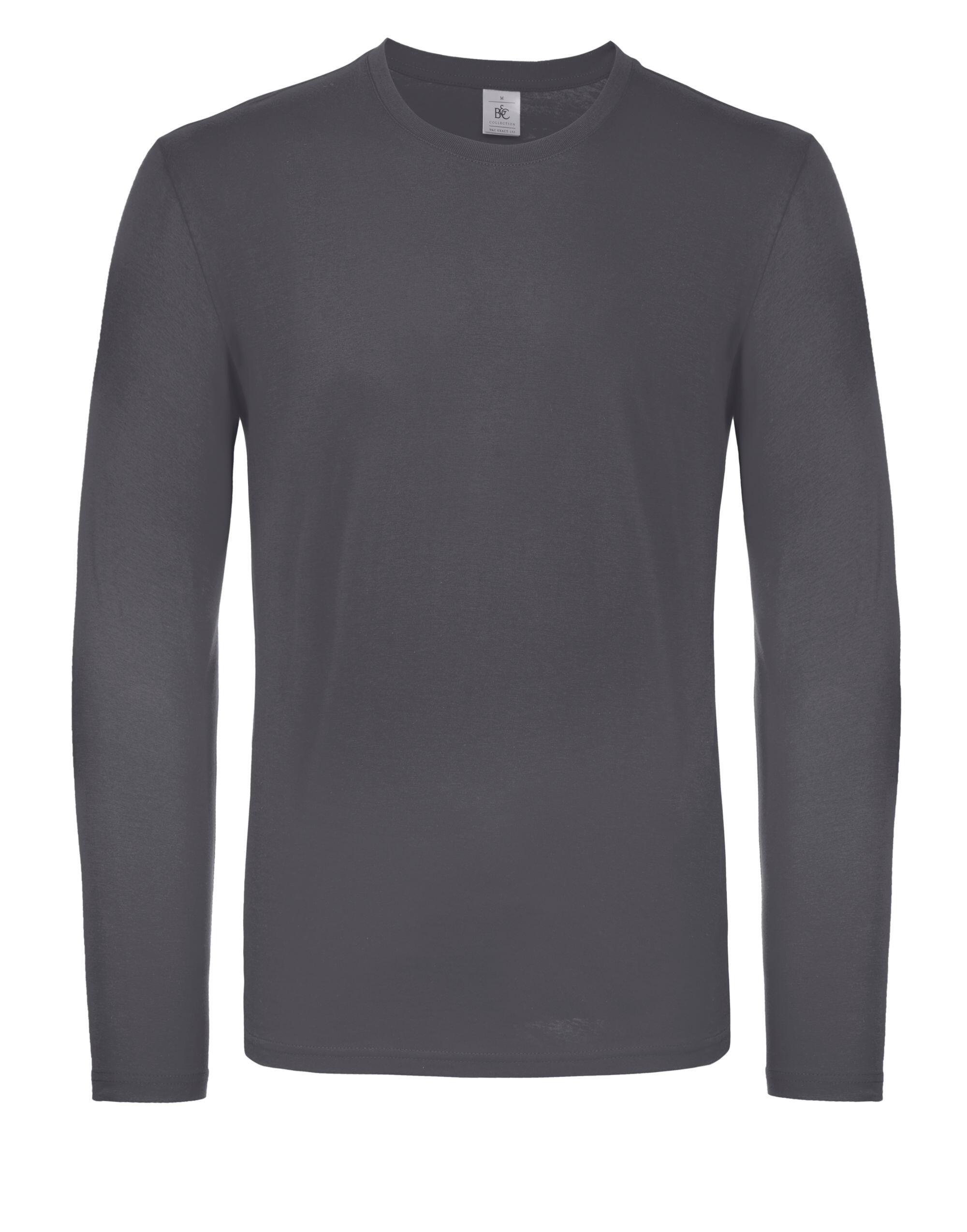 B&C Dark Grey Men's #E150 LSL