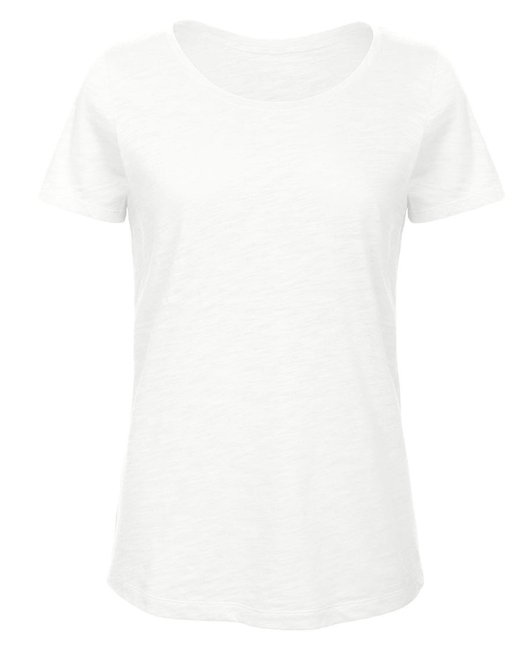 B&C Chic Pure White Inspire Slub T/ Women_°