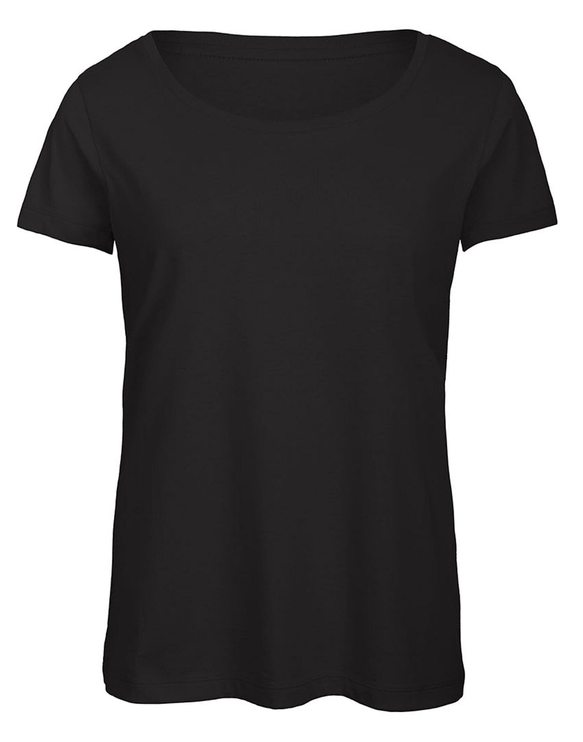 B&C Black Women's Triblend Tee