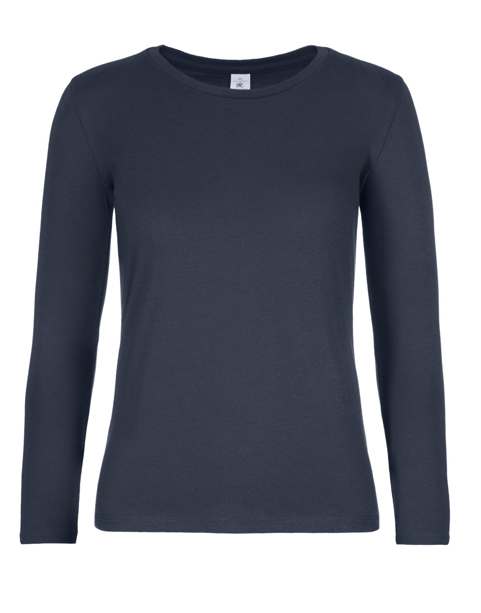 B&C TW08T Women's #E190 LSL Navy