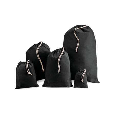 Westford Mill W115 Westford Mill Cotton Stuff Bag Black