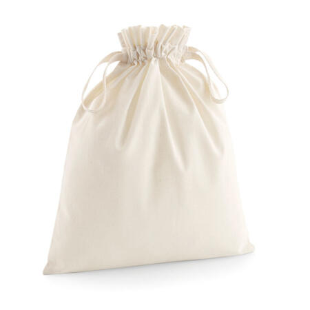 Westford Mill W118 Westford Mill Organic Cotton Draw Cord Bag Natural