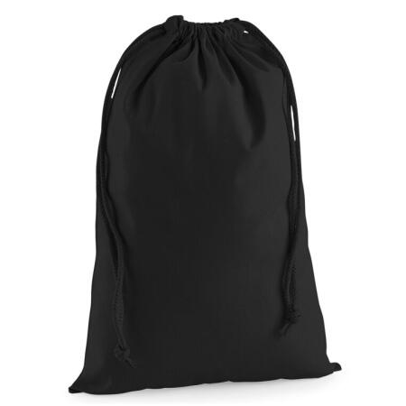 Westford Mill W216 Westford Mill Premium Cotton Stuff Bag Black