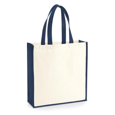 Westford Mill W600 Westford Mill Gallery Canvas Tote Natural/French Navy