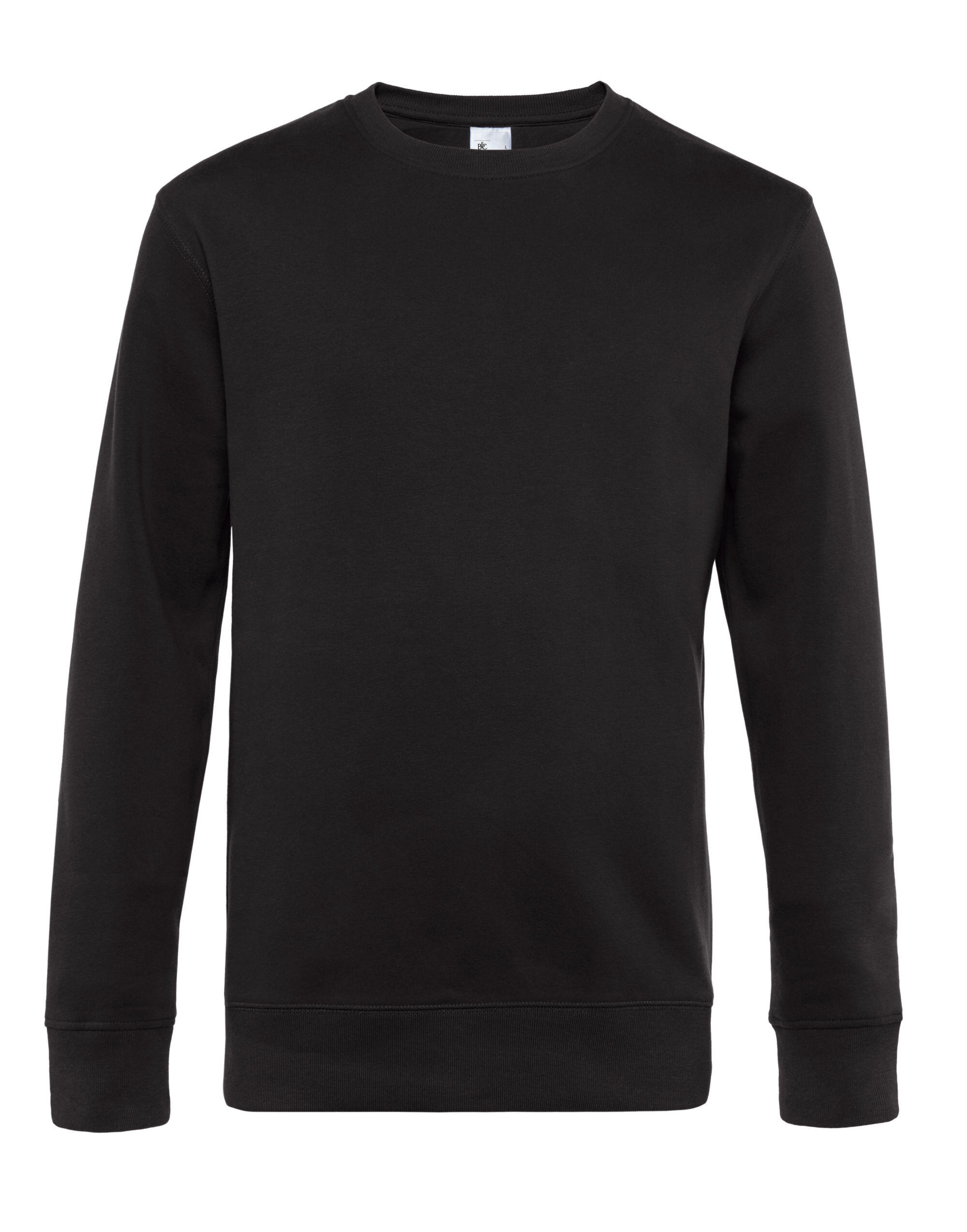 B&C WU01K KING Crew Neck Black Pure