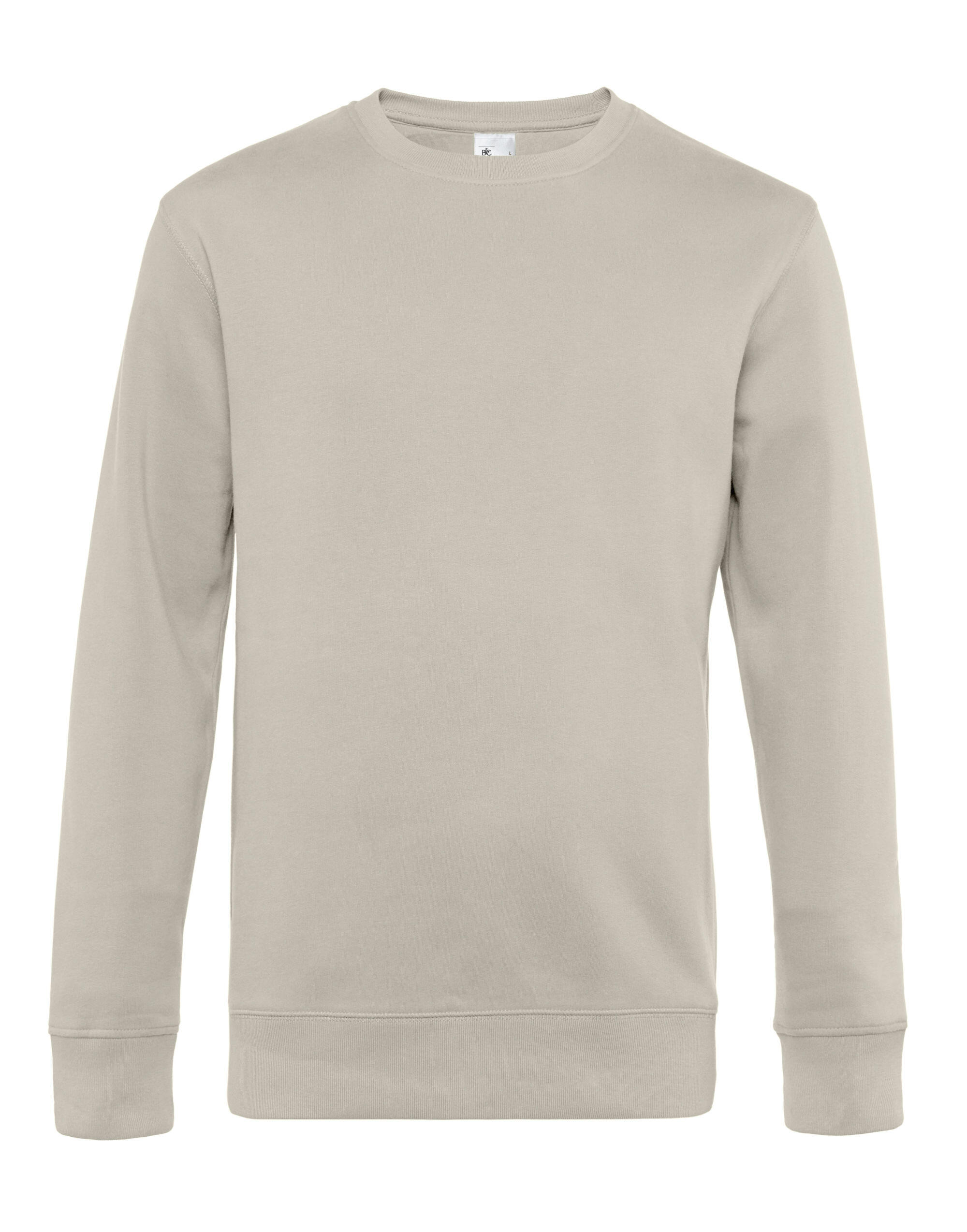 B&C WU01K KING Crew Neck Grey Fog