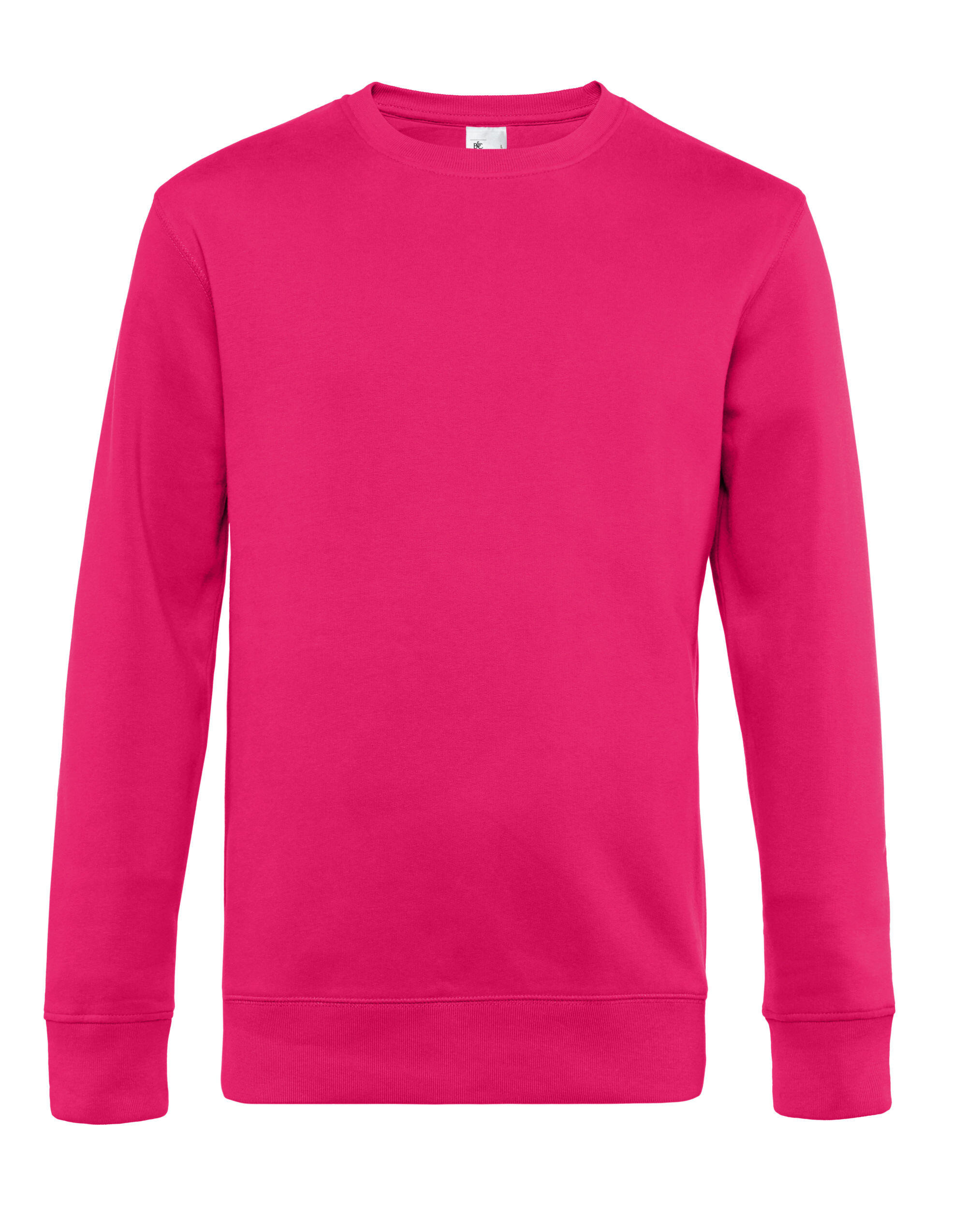 B&C WU01K KING Crew Neck Magenta Pink