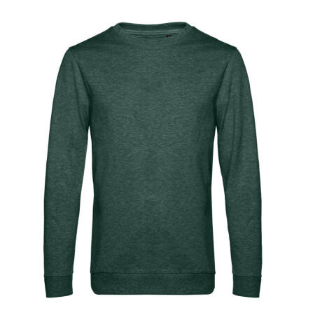 B&C WU01W B&C Men's #Set In Sweatshirt Heather Dark Green